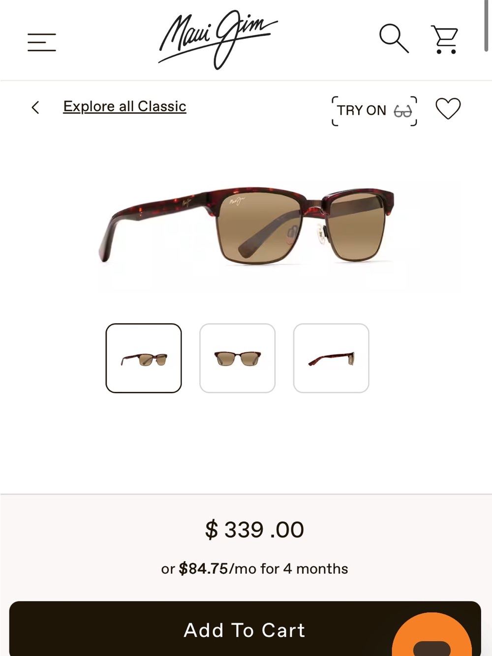 Maui Jim KAWIKA Sunglasses - Tortise / Antique Gold